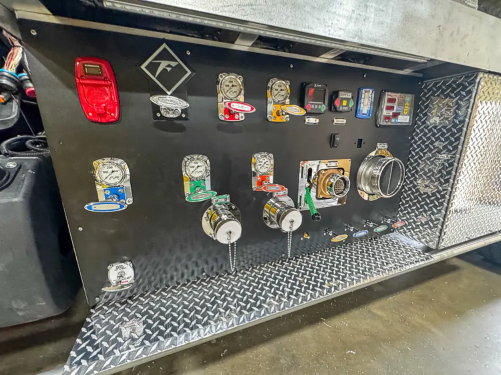 Pump and plumbing components during installation, photo 23 of 303.